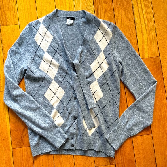 Vintage jcrew argyle cardigan - Picture 1 of 1